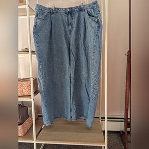 Eloquii Wide Leg Mom Jeans sz 26